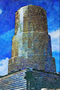 806014 CenTrust Tower, Miami, Florida, U.S.A. A4 Limited Edition Watercolour Print