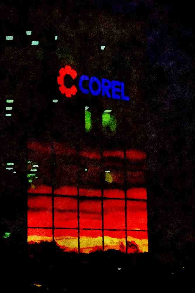 806017 The Corel Building, Ottawa, Ontario, Canada A4 Limited Edition Watercolour Print