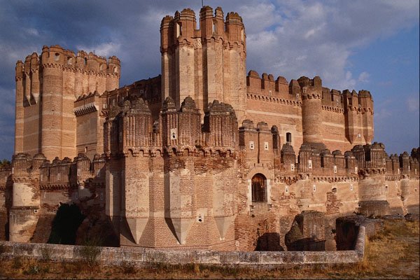 806033 15th Century Castillo (brick Gothic Mudejar Style), Castilla Y Leon, Spain A4 Photo Print