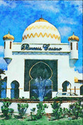 806036 Casino, Freeport, Bahamas A4 Limited Edition Watercolour Print