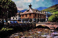 806055 Arreau, Central Pyrenees, France A4 Limited Edition Watercolour Print