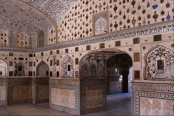 806063 Interior, Amir Palace, India A4 Photo Print