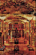 806072 Baroque Abbey Library, St. Gallen, Switzerland A4 Limited Edition Watercolour Print