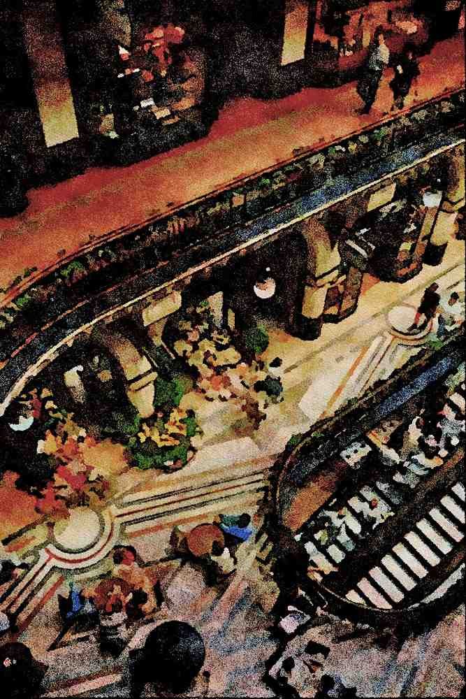 806079 The Luxurious Queen Victoria Building A4 Limited Edition Watercolour Print