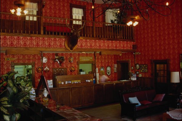 806082 Hotel Lobby, Lajitas, Big Bend National Park, Texas, U.S.A. A4 Photo Print