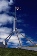 806096 Australian Flag, Parliament House, Canberra, Australia A4 Photo Print