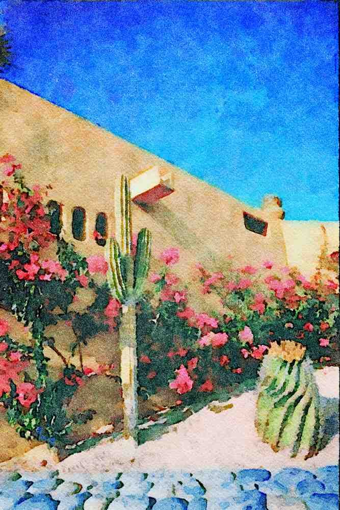 807012 Cabo San Lucas, Baja, Mexico A4 Limited Edition Watercolour Print
