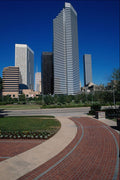 807022 View From Houston Center Park, Dominated By The Chevron Tower, Texas, U.S.A. A4 Photo Print