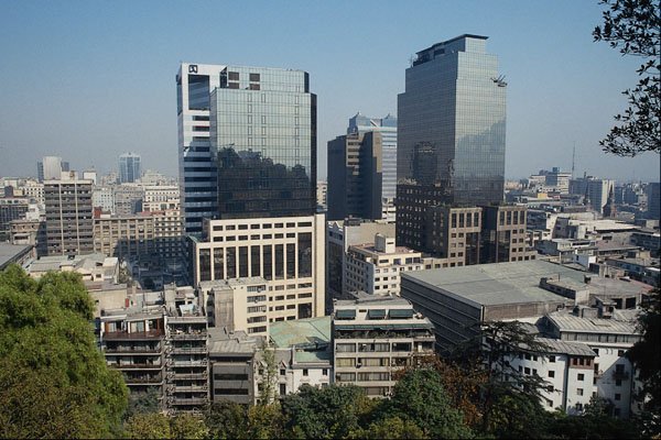 807024 Downtown Santiago, Chile A4 Photo Print
