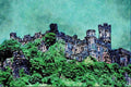 807026 Rheinstein Castle, Rhine River, Germany A4 Limited Edition Watercolour Print