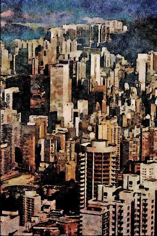807033 Hong Kong A4 Limited Edition Watercolour Print