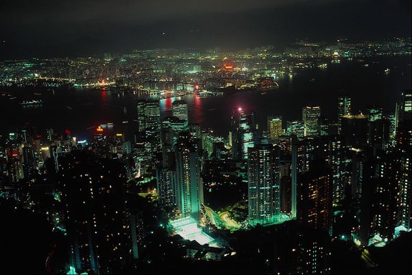 807034 Hong Kong From Victoria Peak A4 Photo Print