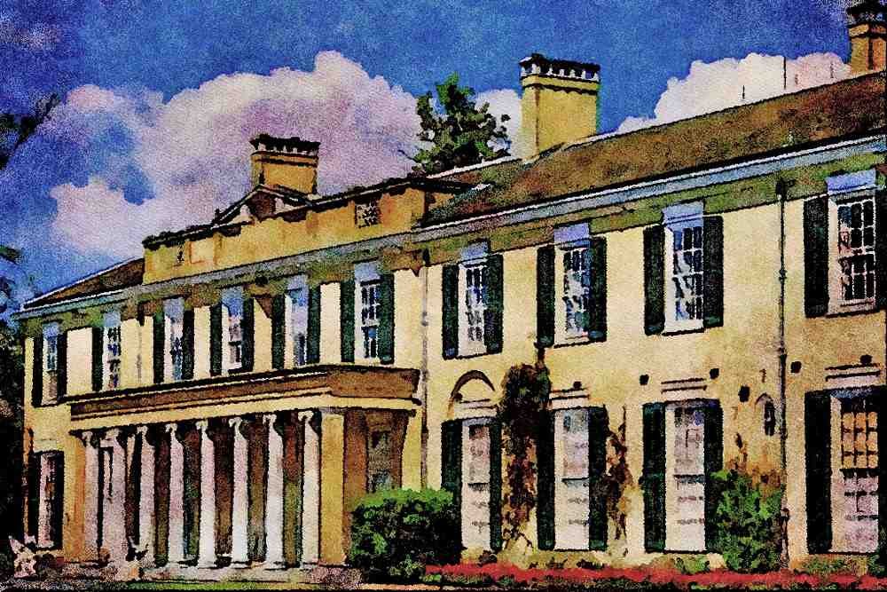 807036 Polesden Lacey, Great Bookham, Dorking, England, U.K. A4 Limited Edition Watercolour Print