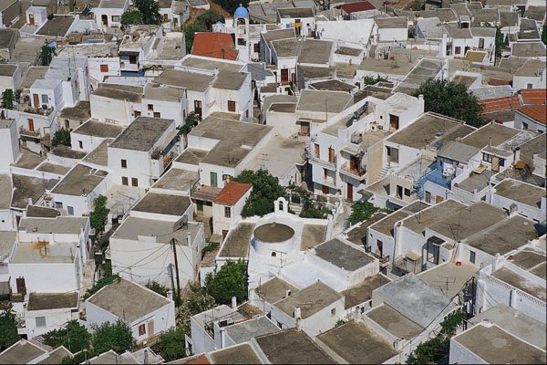 807040 Skyros Town, From Monastery Of St. George, Greece A4 Photo Print