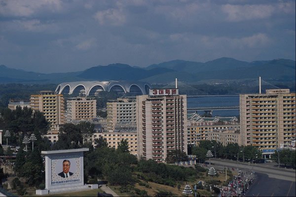 807049 View Of Pyongyang, North Korea A4 Photo Print