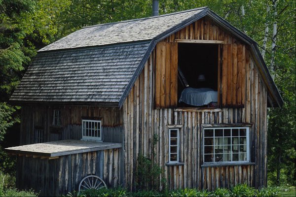 807050 Barn, Shamper's Bluff, Kingston Peninsula, Off Route 845, New Brunswick, Canada A4 Photo Print