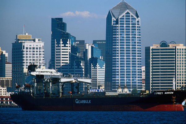 807052 Afternoon Skyline, San Diego, California, U.S.A. A4 Photo Print