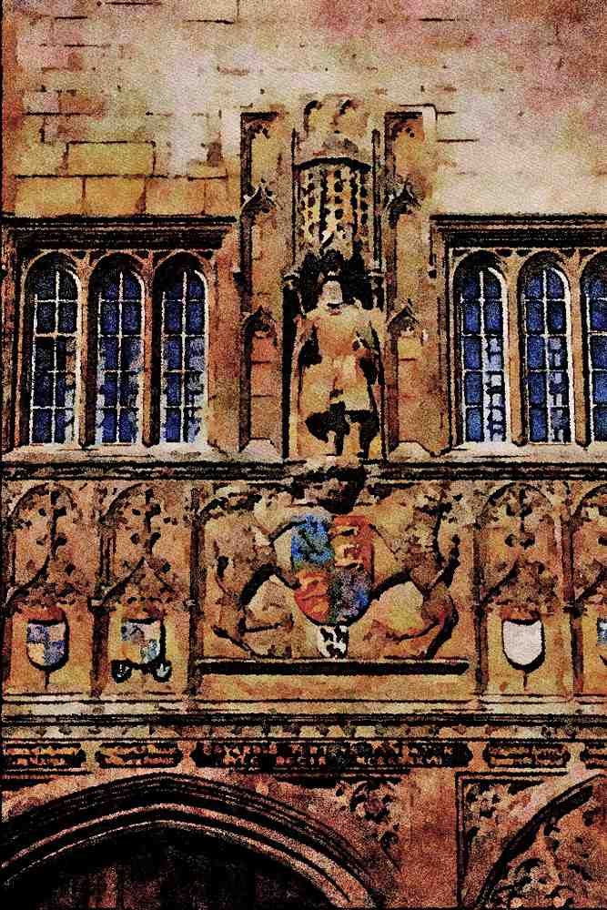807054 Trinity College, Cambridge, England, U.K. A4 Limited Edition Watercolour Print