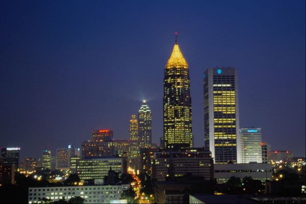807059 Exciting Nightlife, Atlanta, Georgia, U.S.A. A4 Photo Print