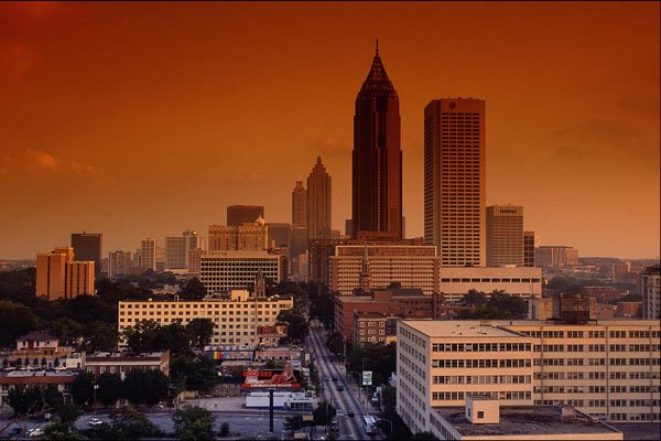807068 Pulse Of The City, Atlanta, Georgia, U.S.A. A4 Photo Print