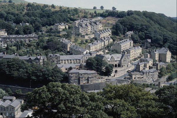 807074 Overlooking Hebden Bridge, Calderdale, West Yorkshire, U.K. A4 Photo Print