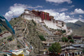 807090 Potala With Prayer Flags, Tibet, China A4 Photo Print