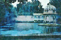 807097 Saheliyon Ki Bari, Udaipur, India A4 Limited Edition Watercolour Print