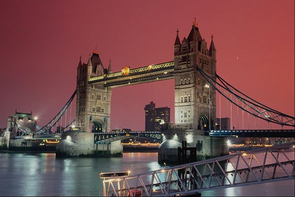 808005 Tower Bridge, London At Sunset, England, U.K. A4 Photo Print