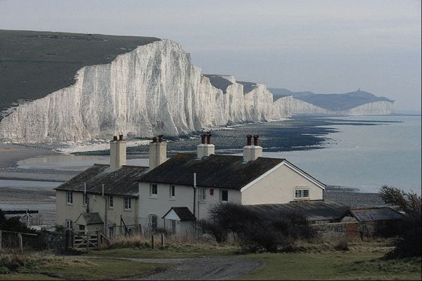 808006 Seven Sisters Cliffs, East Sussex, England, U.K. A4 Photo Print