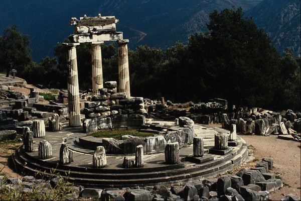 808011 Delphi, Greece A4 Photo Print