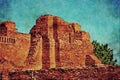 808018 Quarai, Salinas Missions, New Mexico, U.S.A. A4 Limited Edition Watercolour Print