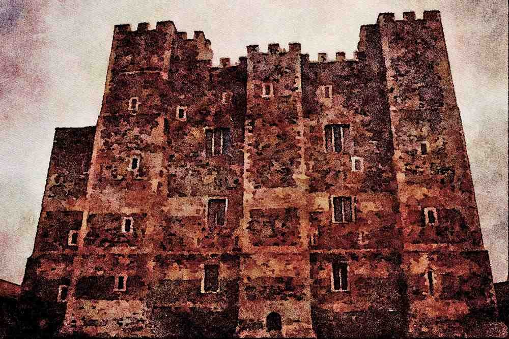 808032 Dover Castle, The Keep, Built 1180, Dover, England, U.K. A4 Limited Edition Watercolour Print
