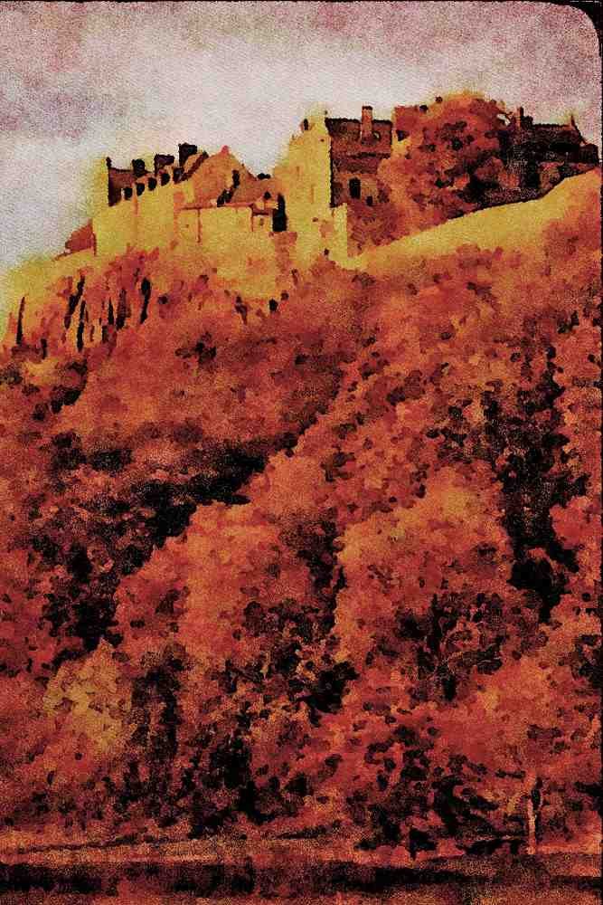 808038 Stirling Castle, Scotland A4 Limited Edition Watercolour Print