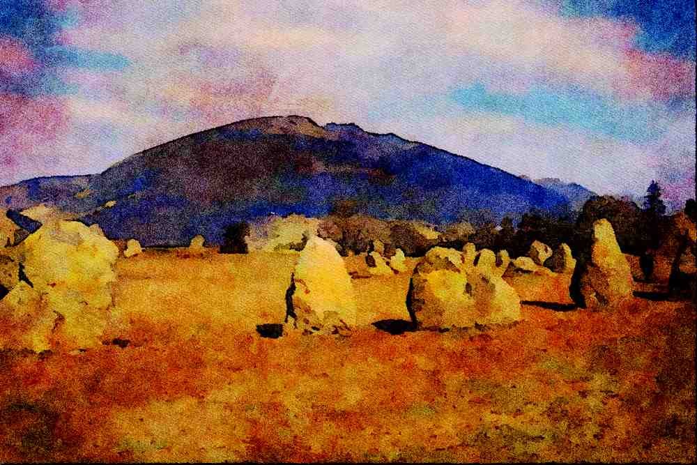 808052 Castlerigg Stone Circle, Near Keswick, Lake District, U.K. A4 Limited Edition Watercolour Print