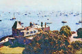 808070 Cowes, Royal Yacht Squadron, Isle Of Wight, U.K. A4 Limited Edition Watercolour Print