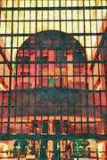 808074 Houston's Nightlife, Texas, U.S.A. A4 Limited Edition Watercolour Print