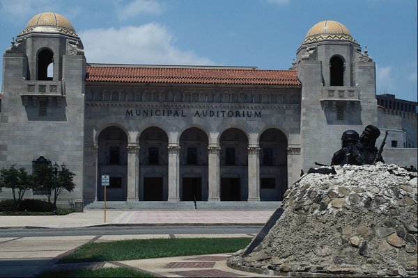 808082 Municipal Auditorium And Memorial, Southern Texas, U.S.A. A4 Photo Print