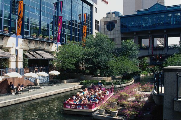 808088 River Center Plaza, Southern Texas, U.S.A. A4 Photo Print