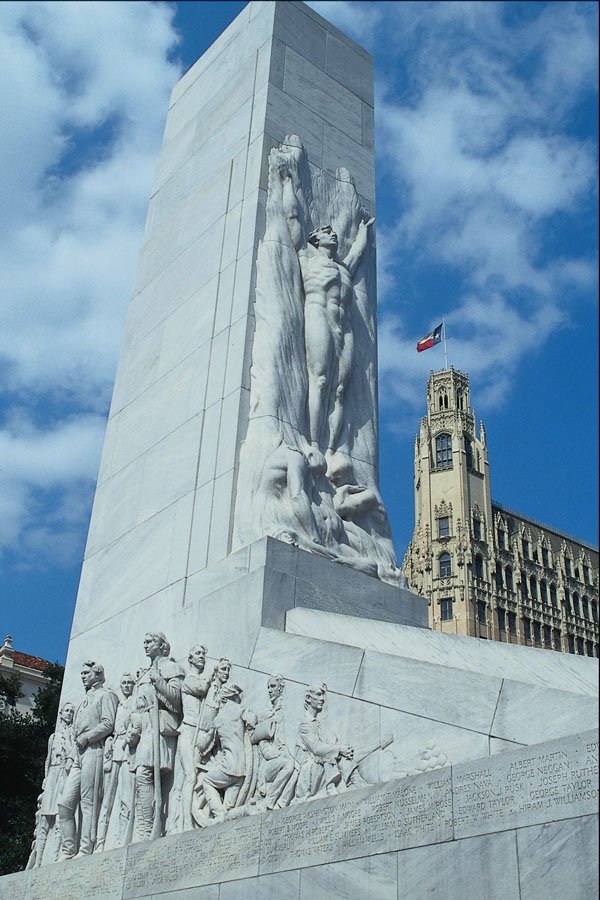 808092 Alamo Square Cenotaph, San Antonio, Texas, U.S.A. A4 Photo Print