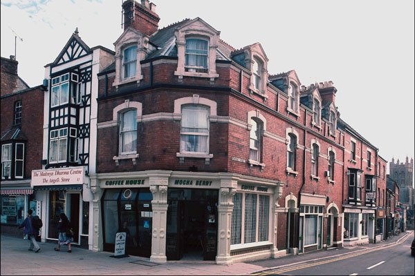 808098 Southwest Corner Of High And Magdalene Streets, Glastonbury, Somerset, U.K. A4 Photo Print