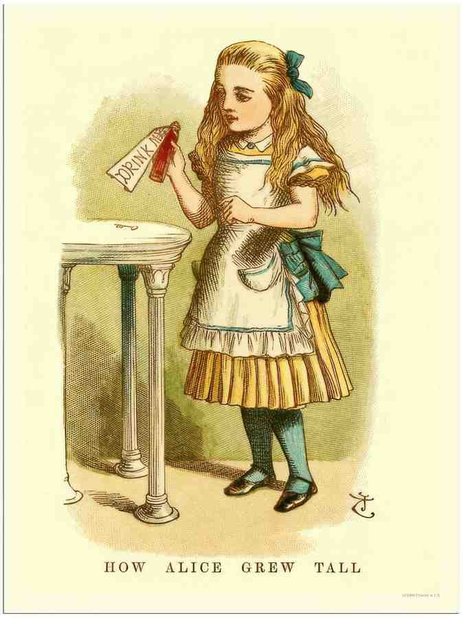 809 alice in wonderland drink me 2 Vintage Advert A4 Photo Print