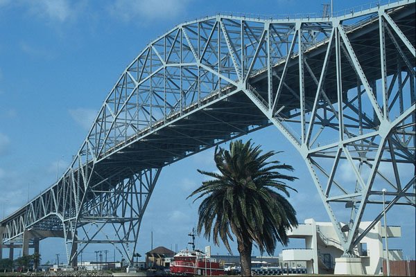 809010 Impressive Harbor Span Bridge, Southern Texas, U.S.A. A4 Photo Print