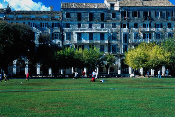 809017 Cricket Pitch On The Esplanade, Corfu, Greece A4 Photo Print