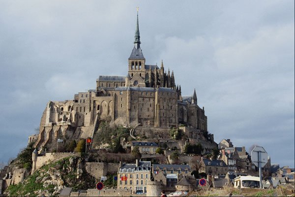 809048 Mont St. Michel, France A4 Photo Print