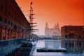 809057 Liver Buildings From Albert Dock Complex, Liverpool, England, U.K. A4 Photo Print