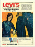 81 levis vintage jeans advert 1960s 2 Vintage Advert A4 Photo Print
