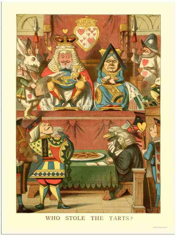811 alice in wonderland who stole the tarts 2 Vintage Advert A4 Photo Print