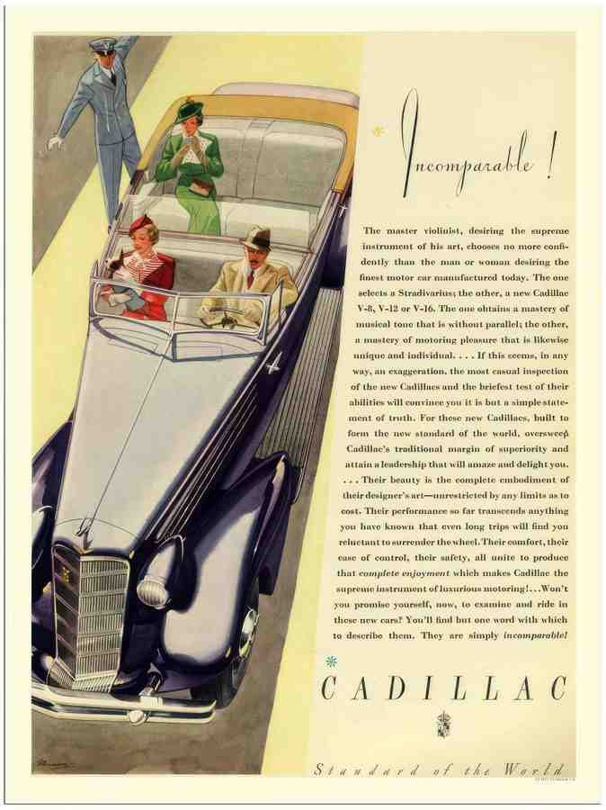 812 cadillac 1930s 2 Vintage Advert A4 Photo Print