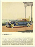 813 lincoln 1930s 2 Vintage Advert A4 Photo Print