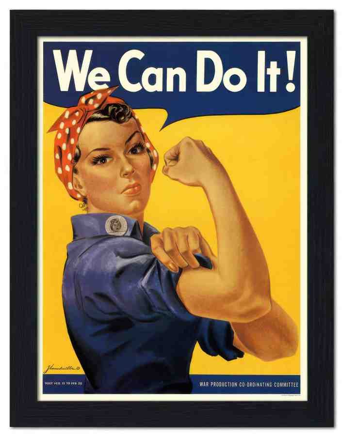 815 we can do it miller war poster 1942 2 Vintage Advert A4 Photo Print